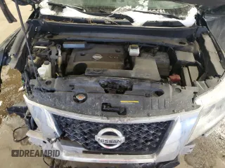 2015 Nissan Pathfinder SV with VIN 5N1AR2MMXFC681953, listed as a Copart auction lot 45596125 with 107,685 mi miles and Salvage title. Bid and sale history available at DreamBid. Image 12.