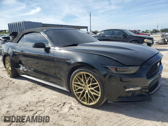 2017 Ford Mustang V6 with VIN 1FATP8EM2H5247804, listed as a Copart auction lot 87425734 with 109,779 mi miles and Salvage Title. Bid and sale history available at carsss.com. Image 4.