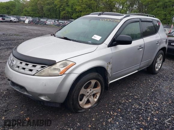 2003 Nissan Murano SE z VIN JN8AZ08W83W231298, wystawiony jako IAAI lot #42239796 z przebiegiem Nie podano mil oraz . Historia ofert i sprzedaży dostępna na DreamBid. Obrazek 2.