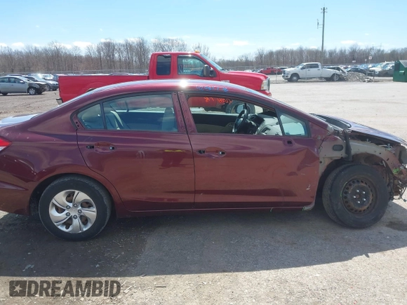 2015 Honda Civic Sedan LX with VIN 19XFB2F56FE274984, listed as a IAAI auction lot 42081778 with 73,882 mi miles. Bid and sale history available at carsss.com. Image 14.