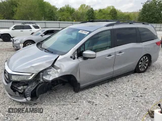 2022 Honda Odyssey EX-L z VIN 5FNRL6H73NB029519, wystawiony jako Copart lot #53661545 z przebiegiem 47 588 mil mil oraz Szkoda całkowita • Salvage title. Historia ofert i sprzedaży dostępna na DreamBid. Obrazek 1.