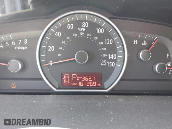 2009 Kia Borrego EX with VIN KNDJH741995016237, listed as a IAAI auction lot 42140573 with 161,269 mi miles. Bid and sale history available at carsss.com. Image 7.