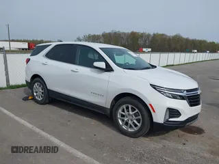 2022 Chevrolet Equinox LT z VIN 3GNAXKEV0NL204590, wystawiony jako IAAI lot #42057124 z przebiegiem 46 048 mil mil oraz . Historia ofert i sprzedaży dostępna na DreamBid. Obrazek 1.