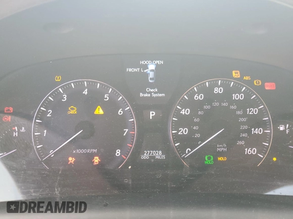 2007 Lexus LS 460 с VIN JTHBL46F275023908, выставлен на аукционе Copart как лот 54931675 с пробегом 277 028 миль миль и Чистый • Clean title. История ставок и продаж доступна на DreamBid. Изображение 9.