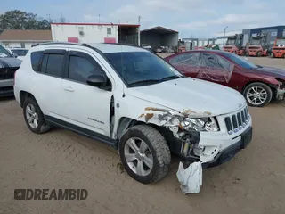 2012 Jeep Compass Latitude with VIN 1C4NJDEB9CD612599, listed as a IAAI auction lot 41582214 with 138,312 mi miles. Bid and sale history available at carsss.com. Image 1.