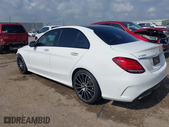 2020 Mercedes-Benz C 300 with VIN 55SWF8DB0LU325495, listed as a IAAI auction lot 42300359 with 41,872 mi miles and . Bid and sale history available at DreamBid. Image 3.