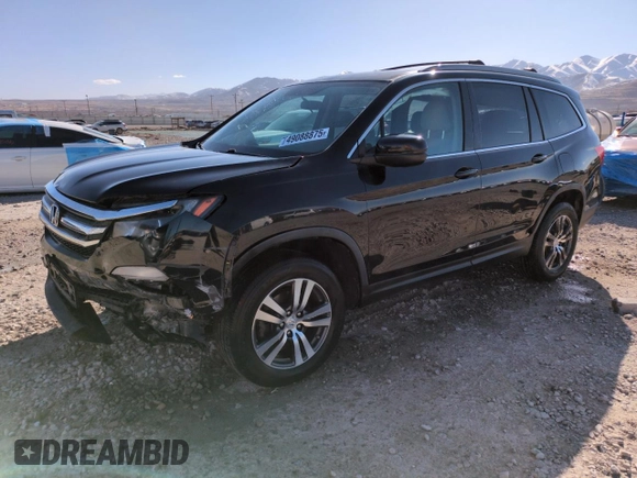 2016 Honda Pilot EX with VIN 5FNYF6H35GB096223, listed as a Copart auction lot 49088875 with 106,685 mi miles and Salvage Title. Bid and sale history available at DreamBid. Image 1.