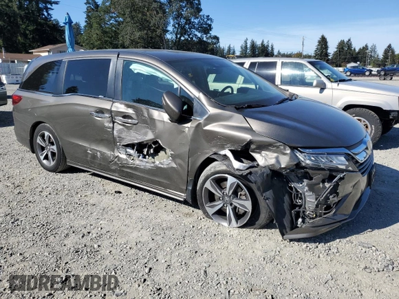 2020 Honda Odyssey Touring with VIN 5FNRL6H89LB002203, listed as a Copart auction lot 74522434 with 48,901 mi miles and Salvage Title. Bid and sale history available at DreamBid. Image 4.