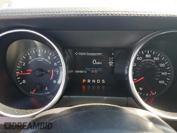 2021 Ford Mustang EcoBoost with VIN 1FA6P8TH9M5107634, listed as a Copart auction lot 57331415 with 79,159 mi miles and Salvage title. Bid and sale history available at DreamBid. Image 9.