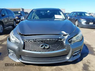 2014 Infiniti Q50 with VIN JN1BV7AP0EM682444, listed as a IAAI auction lot 41857312 with 140,765 mi miles. Bid and sale history available at carsss.com. Image 12.