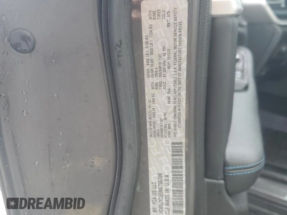 2022 Jeep Grand Cherokee Trailhawk with VIN 1C4RJYC65N8756709, listed as a Copart auction lot 62712115 with 16,978 mi miles and Salvage title. Bid and sale history available at DreamBid. Image 12.