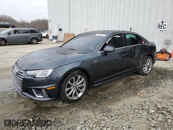 2019 Audi A4 Premium with VIN WAUDNAF45KA007040, listed as a Copart auction lot 49280075 with 32,231 mi miles and Salvage title. Bid and sale history available at DreamBid. Image 1.