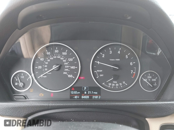2014 BMW 3 Series 328i with VIN WBA3C1C56EK108665, listed as a IAAI auction lot 42101319 with 84,928 mi miles and . Bid and sale history available at DreamBid. Image 7.