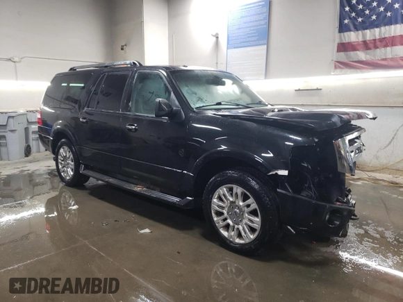 2011 Ford Expedition EL Limited with VIN 1FMJK2A51BEF06944, listed as a Copart auction lot 83030194 with 0 mi miles and Salvage Title. Bid and sale history available at carsss.com. Image 4.