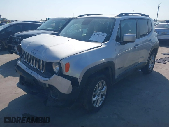 2017 Jeep Renegade Altitude with VIN ZACCJBBB6HPF33125, listed as a IAAI auction lot 41866729 with 53,867 mi miles. Bid and sale history available at carsss.com. Image 18.