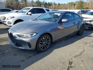 2021 BMW 4 Series 430i xDrive with VIN WBA73AP03MCF42747, listed as a Copart auction lot 82081314 with 29,523 mi miles and Salvage Title. Bid and sale history available at carsss.com. Image 1.