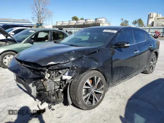 2018 Nissan Maxima Platinum with VIN 1N4AA6APXJC390241, listed as a Copart auction lot 40622004 with 76,879 mi miles and Salvage Title. Bid and sale history available at DreamBid. Image 1.