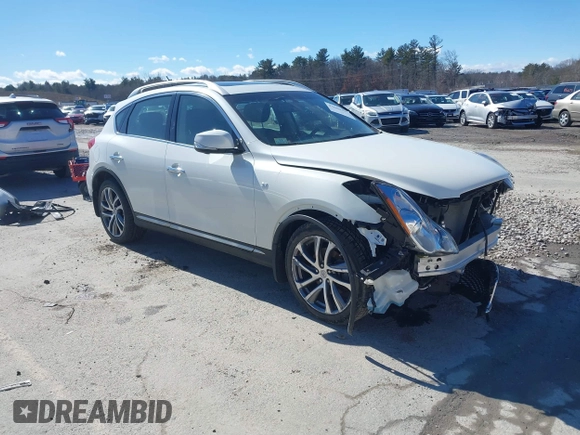 2017 Infiniti QX50 z VIN JN1BJ0RRXHM403160, wystawiony jako IAAI lot #41680387 z przebiegiem 41 425 mil mil oraz . Historia ofert i sprzedaży dostępna na DreamBid. Obrazek 1.