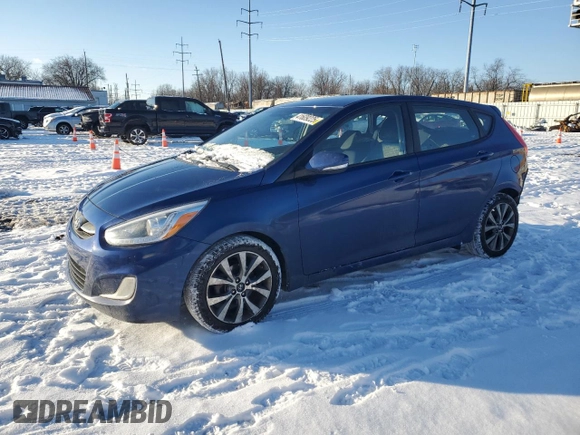 2016 Hyundai Accent Sport with VIN KMHCU5AE1GU294113, listed as a Copart auction lot 41609225 with 159,351 mi miles and Salvage Title. Bid and sale history available at carsss.com. Image 1.