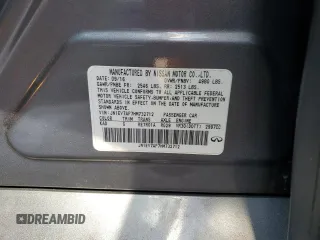 2017 Infiniti Q50 Premium with VIN JN1EV7AP7HM732712, listed as a Copart auction lot 44122965 with 85,549 mi miles and Salvage title. Bid and sale history available at DreamBid. Image 14.