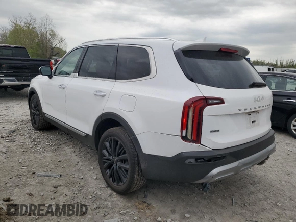 2022 Kia Telluride SX with VIN 5XYP5DHC4NG246878, listed as a Copart auction lot 53705855 with 58,265 mi miles and Salvage title. Bid and sale history available at DreamBid. Image 2.