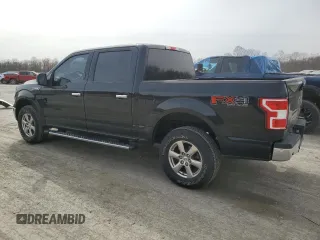 2018 Ford F-150 XL with VIN 1FTEW1E59JFA28618, listed as a Copart auction lot 49888255 with 114,630 mi miles and Salvage Title. Bid and sale history available at carsss.com. Image 2.