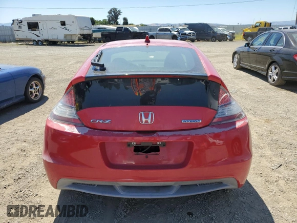 2011 Honda CR-Z with VIN JHMZF1D40BS010378, listed as a Copart auction lot 57410725 with 169,896 mi miles and Salvage title. Bid and sale history available at DreamBid. Image 6.