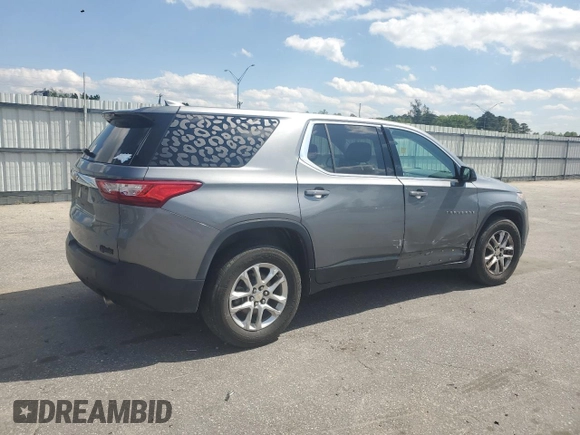 2019 Chevrolet Traverse LS z VIN 1GNERFKW4KJ194696, wystawiony jako Copart lot #51702385 z przebiegiem 129 453 mil mil oraz Szkoda całkowita • Salvage title. Historia ofert i sprzedaży dostępna na DreamBid. Obrazek 3.
