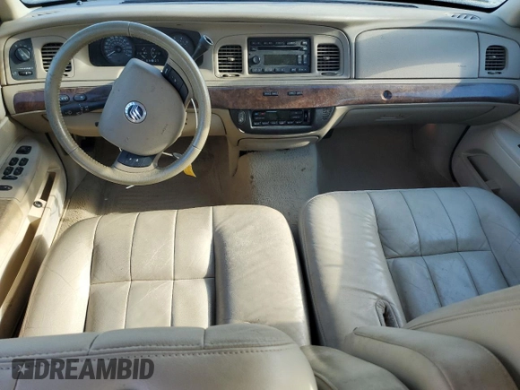 2006 Mercury Grand Marquis LS Premium with VIN 2MEFM75V66X640394, listed as a Copart auction lot 51102925 with 102,415 mi miles and Salvage Title. Bid and sale history available at DreamBid. Image 8.
