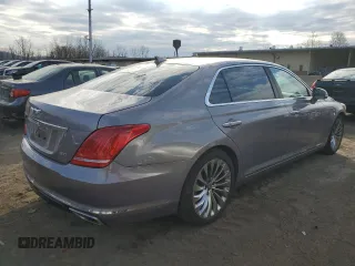 2018 Genesis G90 5.0L Ultimate with VIN KMHG54JH9JU049263, listed as a Copart auction lot 80871854 with 39,672 mi miles and Salvage Title. Bid and sale history available at carsss.com. Image 3.