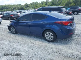 2016 Hyundai Elantra SE with VIN 5NPDH4AE1GH748247, listed as a Copart auction lot 62893425 with 90,898 mi miles and Salvage title. Bid and sale history available at DreamBid. Image 2.