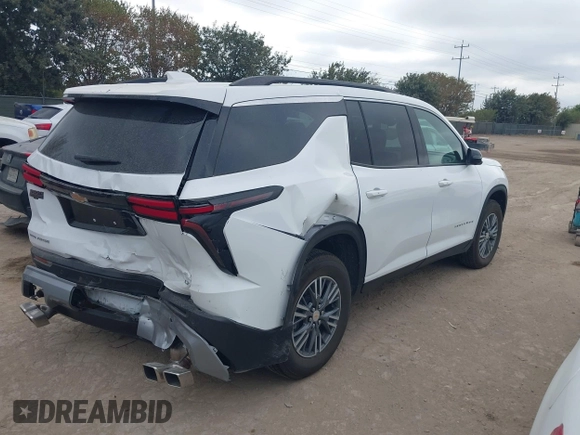 2024 Chevrolet Traverse FWD LT with VIN 1GNERGKS4RJ200591, listed as a IAAI auction lot 40743893 with 1,324 mi miles and . Bid and sale history available at DreamBid. Image 4.