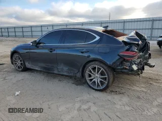 2022 Genesis G70 2.0T with VIN KMTG34TA9NU098030, listed as a Copart auction lot 80685444 with 34,119 mi miles and Non Repairable. Bid and sale history available at DreamBid. Image 2.