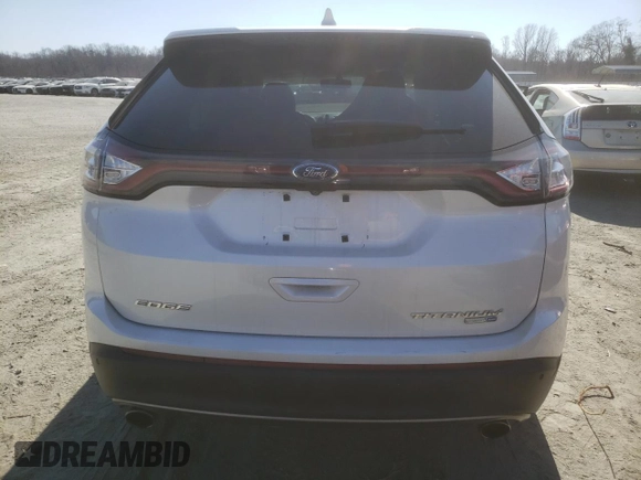 2016 Ford Edge Titanium with VIN 2FMPK4K98GBB23514, listed as a Copart auction lot 46593605 with 165,546 mi miles and Salvage Title. Bid and sale history available at carsss.com. Image 6.