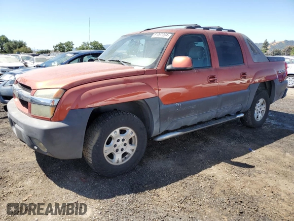 2003 Chevrolet Avalanche with VIN 3GNEK13T83G201485, listed as a Copart auction lot 61097094 with 120,113 mi miles and Salvage Title. Bid and sale history available at carsss.com. Image 1.
