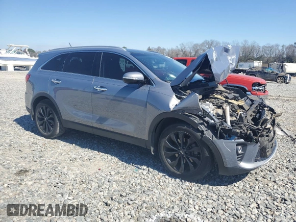 2020 Kia Sorento EX V6 with VIN 5XYPH4A51LG706272, listed as a Copart auction lot 46780405 with 102,619 mi miles and Salvage Title. Bid and sale history available at carsss.com. Image 4.