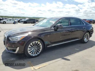 2018 Genesis G90 5.0L Ultimate with VIN KMHG54JH4JU046674, listed as a Copart auction lot 64829584 with 37,278 mi miles and Salvage Title. Bid and sale history available at carsss.com. Image 1.