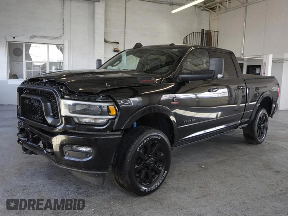2021 Ram 2500 Laramie with VIN 3C6UR5FL9MG531373, listed as a Copart auction lot 50065755 with 96,144 mi miles and Salvage Title. Bid and sale history available at carsss.com. Image 2.