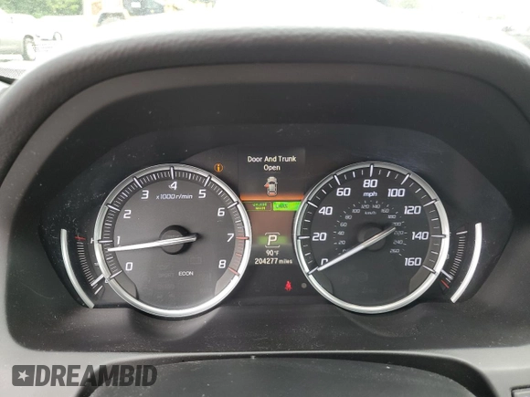 2015 Acura TLX Technology with VIN 19UUB2F56FA018047, listed as a Copart auction lot 60394865 with 204,277 mi miles and Salvage title. Bid and sale history available at DreamBid. Image 9.