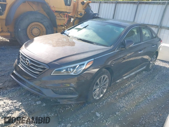 2016 Hyundai Sonata Sport with VIN 5NPE34AF0GH343444, listed as a IAAI auction lot 42034215 with 55,768 mi miles and . Bid and sale history available at DreamBid. Image 2.