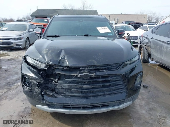 2021 Chevrolet Blazer LT with VIN 3GNKBJRS7MS529657, listed as a IAAI auction lot 41646822 with 53,266 mi miles. Bid and sale history available at carsss.com. Image 12.