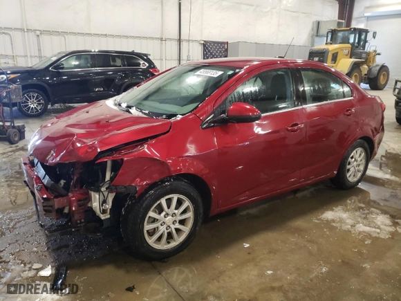 2017 Chevrolet Sonic LT with VIN 1G1JD5SH1H4125465, listed as a Copart auction lot 45568135 with 48,649 mi miles and Salvage Title. Bid and sale history available at carsss.com. Image 1.