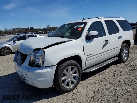 2010 GMC Yukon Denali with VIN 1GKUCEEF1AR226651, listed as a Copart auction lot 46990055 with 214,750 mi miles and Salvage Title. Bid and sale history available at carsss.com. Image 1.