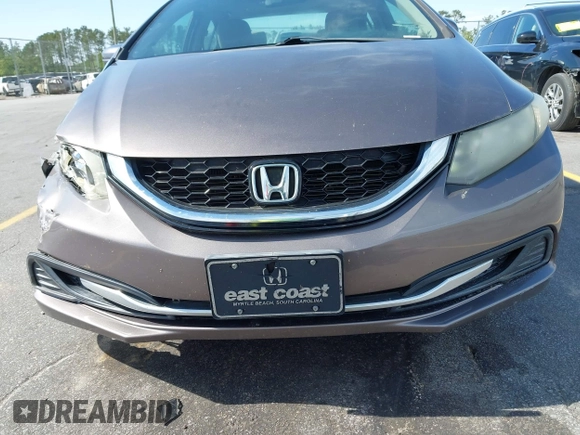 2015 Honda Civic EX with VIN 19XFB2F85FE037283, listed as a IAAI auction lot 42036917 with 109,390 mi miles and . Bid and sale history available at DreamBid. Image 6.