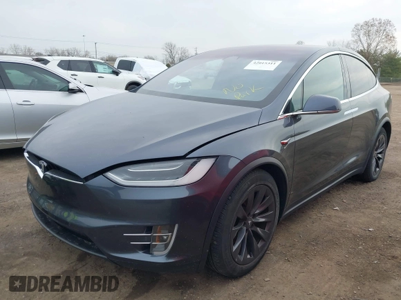 2019 Tesla Model X 75D with VIN 5YJXCDE24KF152150, listed as a IAAI auction lot 42015311 with 1 mi miles. Bid and sale history available at carsss.com. Image 19.