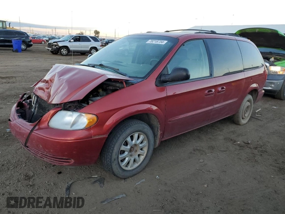 2003 Chrysler Town & Country LX with VIN 2C4GP44LX3R374910, listed as a Copart auction lot 78218734 with 171,144 mi miles and Salvage Title. Bid and sale history available at DreamBid. Image 1.