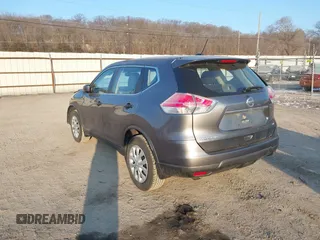 2016 Nissan Rogue S with VIN KNMAT2MV4GP647788, listed as a IAAI auction lot 41282602 with 96,556 mi miles. Bid and sale history available at carsss.com. Image 3.