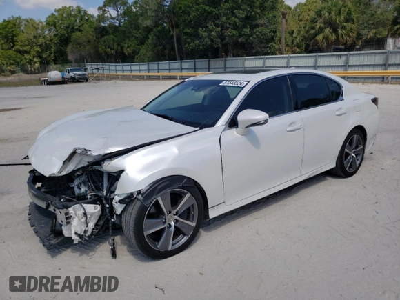 2016 Lexus GS 350 with VIN JTHBZ1BL7GA000415, listed as a Copart auction lot 51543524 with 53,690 mi miles and Salvage Title. Bid and sale history available at carsss.com. Image 1.