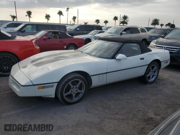 1986 Chevrolet Corvette with VIN 1G1YY6789G5900332, listed as a Copart auction lot 76500584 with 0 mi miles and Salvage Title. Bid and sale history available at carsss.com. Image 1.