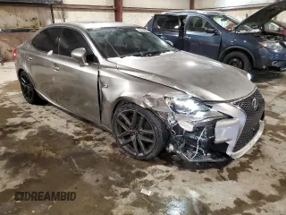 2015 Lexus IS 250 with VIN JTHBF1D24F5048491, listed as a Copart auction lot 45136665 with 129,221 mi miles and Salvage Title. Bid and sale history available at DreamBid. Image 4.